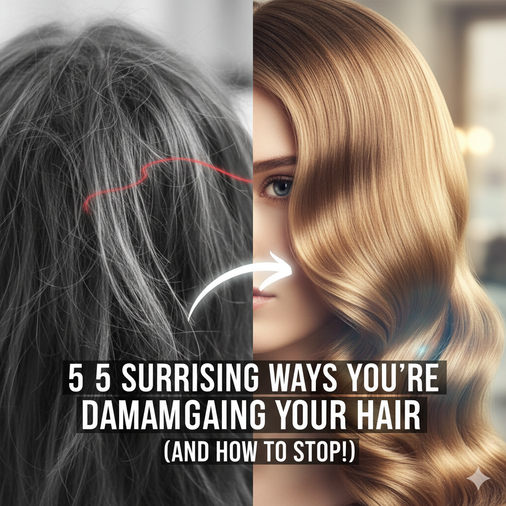 5 Surprising Ways You’re Damaging Your Hair (And How to Stop!)